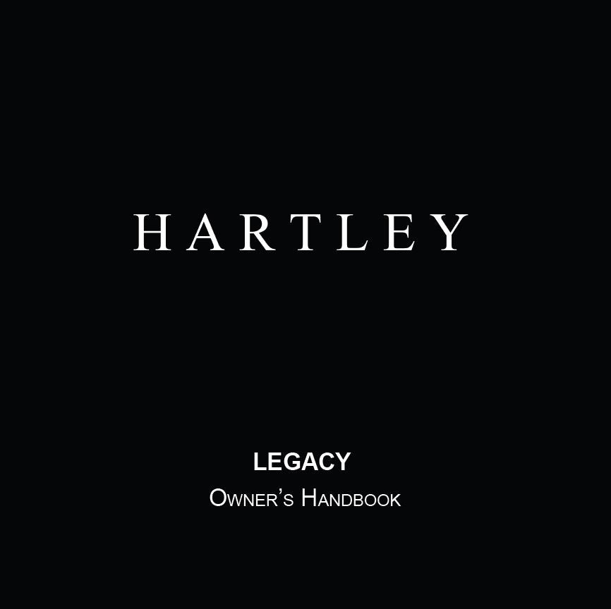 The Hartley LEGACY OWNERS HANDBOOK Front Cover