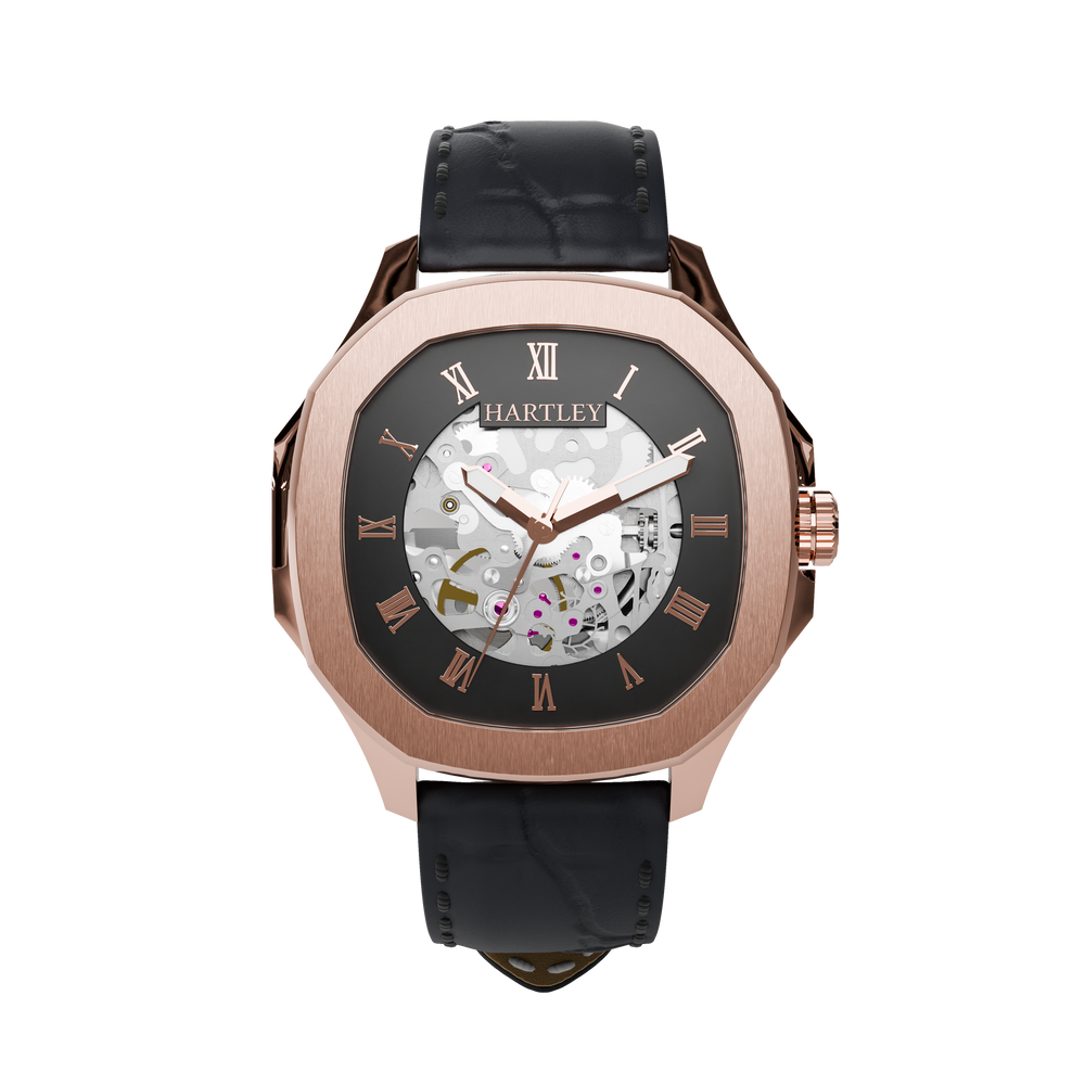 Legacy Rose Gold with Black Croc